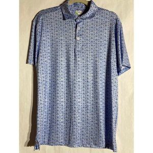 Tailor Byrd Men's Golf Cart Short Sleeve Polo Quick Dry Shirt Size Large